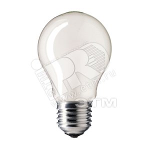 Лампа накаливания ЛОН 75вт A55 230в E27 матовая (926000004003) - Philips