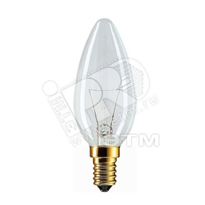 Лампа накаливания декоративная ДС 40вт B35 230в E14 (свеча) (926000006814)