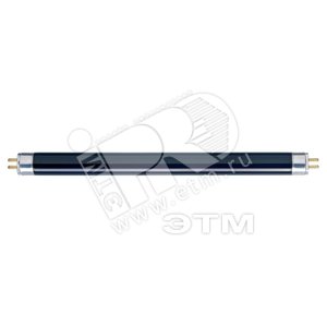 Лампа линейная люминесцентная ЛЛ УФ 6вт TL6/08 G5 черная колба (928000510803) - Philips