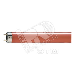 Лампа линейная люминесцентная ЛЛ 36вт TLD 36/15 G13 красная (072748040) - Philips