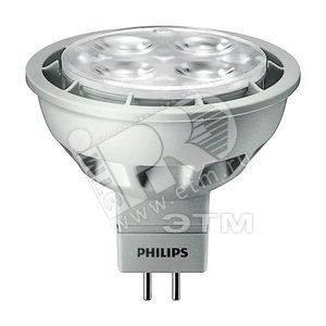 Лампа светодиодная MASTER LEDspot LV 2.6-20W GU5.3 WW 2700 12V MR16 24D (66354600) - Philips
