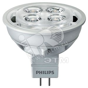 Лампа светодиодная MASTER LEDspot LV 4.2-35W GU5.3 WW 2700 12V MR16 24D (929000250408) - Philips