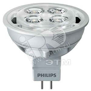 MASTER LEDspot Лампа светодиодная LED LV 4.2-35W GU5.3 CDL 6500 12V MR16 24D (929000250608) - Philips