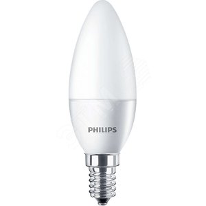 Лампа светодиодная ESS LEDCandle 6.5(60)Вт E14 2700К матовая свеча B38NDFRRCA (929001886507) - Philips