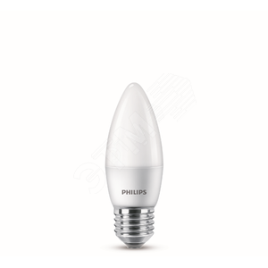 Лампа светодиодная ESS LEDCandle 6.5(60)Вт E27 2700К матовая свеча B38NDFRRCA (929001811407) - Philips