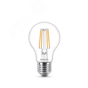 Лампа светодиодная LED A60 6 Вт 600 Лм 3000 К E27 К 220-240 В IP20 Ra 80-89 (класс 1В) LED Classic PHILIPS (929001974513)