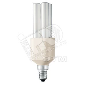 Лампа энергосберегающая КЛЛ 8/827 E14 D28x122 I-образная (26366725) - Philips