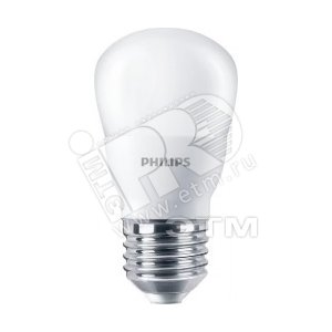 Лампа светодиодная LED 4(40)вт P45 Е27 230в тепло белая матовая (929001160907) - Philips