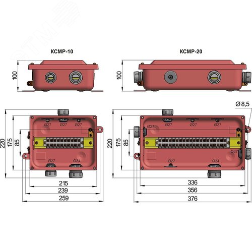 Коробка соединительная КСМР-20 У2 IP54 ГОФРОМАТИК - фото 2