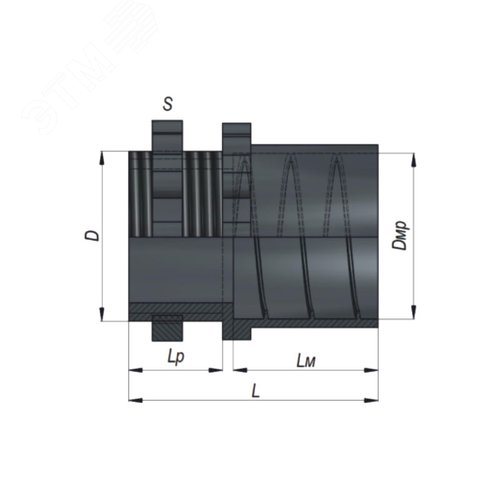 Муфта вводная пластиковая МВпнг-15 ГОФРОМАТИК 4