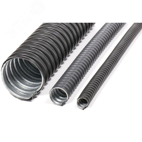 Металлорукав в ПВХ изоляции МРПИ НГ  12  (50 м/уп.)  черный ГОФРОМАТИК
