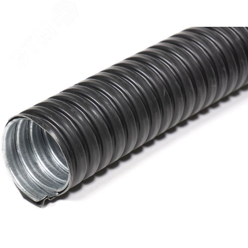 Металлорукав в ПВХ изоляции МРПИ НГ Морозка  38  (20 м/уп.) черный УХЛ1 ГОФРОМАТИК 2