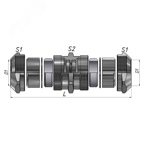 Муфта соединительная труба-труба МТТ-ЛС-32 IP67 ГОФРОМАТИК 3