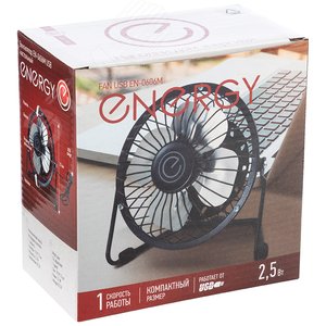 Вентилятор Energy EN-0606M USB (настольный ) черный - фото 3