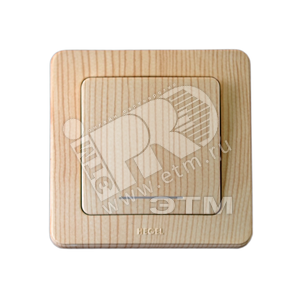 Переключатель одноклавишный скрытый с индикацией сосна 16А