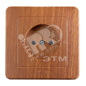 Розетка скрытая дуб