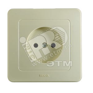 Розетка скрытая слоновая кость