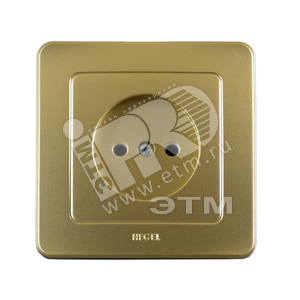 Розетка скрытая золото