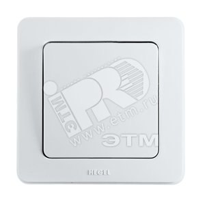 Выключатель одноклавишный скрытый белый 16А