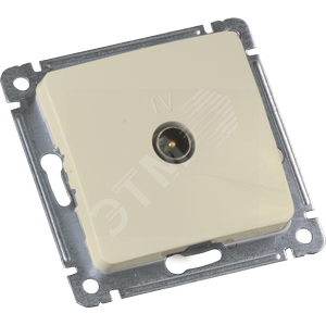 MASTER Розетка телевизионная оконечная скрытой установки, в рамку, слоновая кость