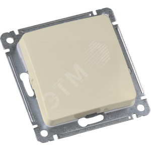 MASTER Переключатель одноклавишный скрытой установки, в рамку, слоновая кость