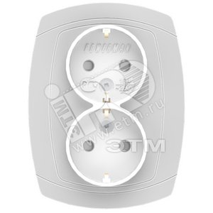 OVAL Розетка скрытая с заземлением со шторками 16А 250В (6128х) - Powerman