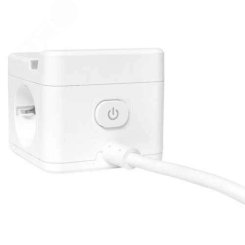 Удлинитель куб 2 гнезда 1USB + 2 Type C с быстрой зарядкой, подставкой под телефон и ночником 1, 3 метра 1 мм2 - фото 9