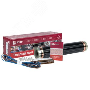 Инфракрасный пленочный теплый пол 1980Вт 9м2 ширина 0,5 метра EKF (Ik-220-1980/0,5-9)