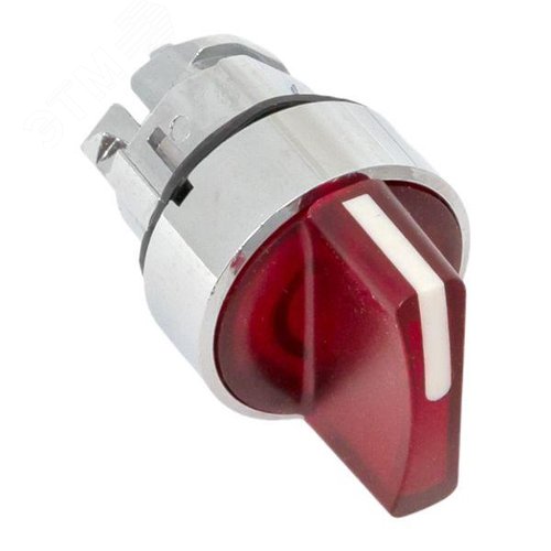 Механизм переключателя исполнительный ХB4 красный на 2 положения с фиксацией с подсветкой с короткой ручкой PROxima 7