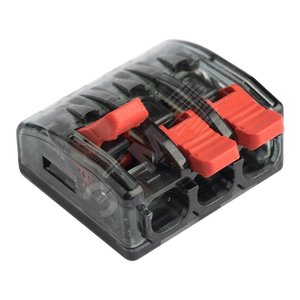 Клемма СМК 221-413 3 отверстия 0.2-4.0 мм2 (4шт.) EKF PROxima | plc-smk-221-413r | EKF - EKF