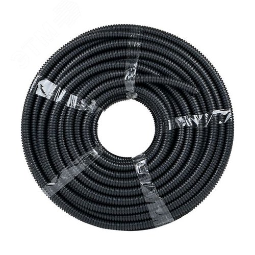 Труба гофрированная FRHF с зондом d16мм (100м) черная Plast PROxima - фото 2