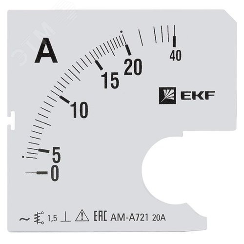 Шкала сменная для A721 20/5А-1,5 PROxima - EKF