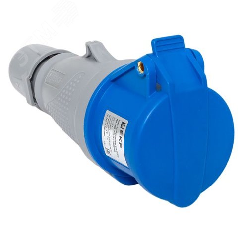 Розетка переносная 213 2Р+РЕ 16А 220В IP44 EKF PROXIMA | ps-213-16-220-PRO | EKF - EKF