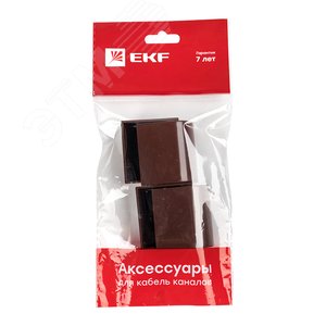 Заглушка (40х16) (4 шт) Plast под темное дерево 2