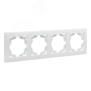 Валенсия рамка 4-местная белая