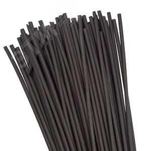 Трубка термоусаживаемая ТУТ нг 6/3 черная в отрезках по 1м PROxima