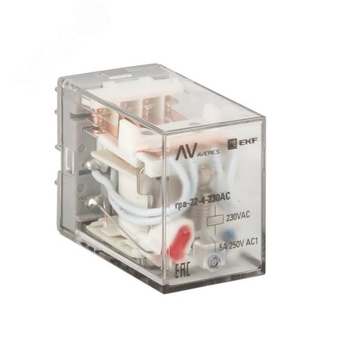 Реле промежуточное RPA 22/4 5A 230В AC AVERES - EKF