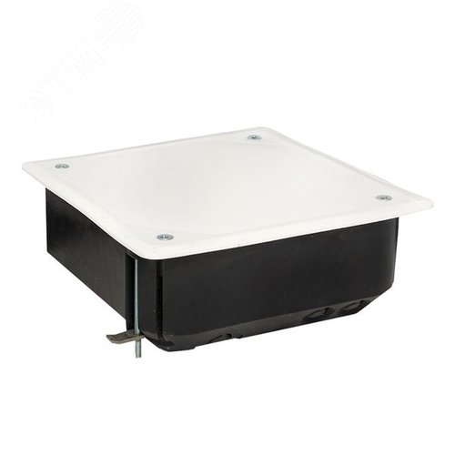 Коробка распаячная КМП-020-008 для полых стен 110х110х45 полистирол черная/белая метал.лапки IP20 PROxima - EKF