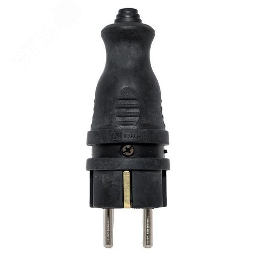 Вилка прямая каучуковая 230В 2P+PE 16A IP44 EKF DIY (RPS-011-16-230-44-r) - фото 4