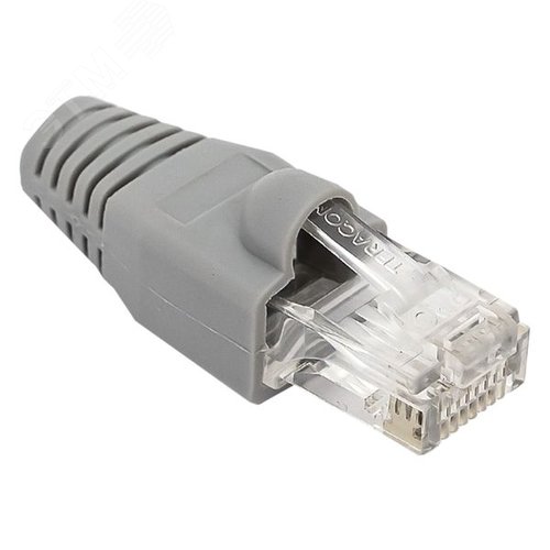 Колпачок изолирующий TERACOM для коннекторов RJ-45 PVC серый (упак.10шт) | TRC-BT-RJ45-PVC-10 | EKF - фото 5