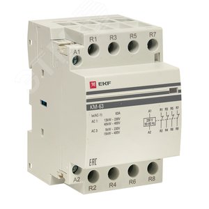 Контактор модульный КМ 63А 4NC (3 мод.) PROxima - EKF