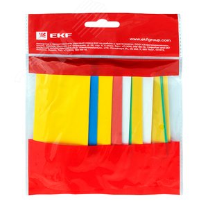 Трубка термоусаживаемая ТУТ нг 20/10 (7 цветов по 3шт) 100мм PROxima 2