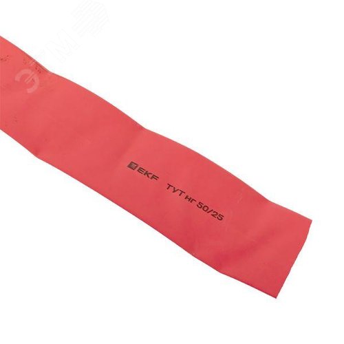 Трубка термоусаживаемая ТУТ нг 50/25 красная рулон PROxima 5