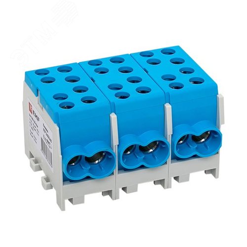 Клемма распределительная КСР с двойным винтом 2x35/2x25 синяя PROxima - фото 10