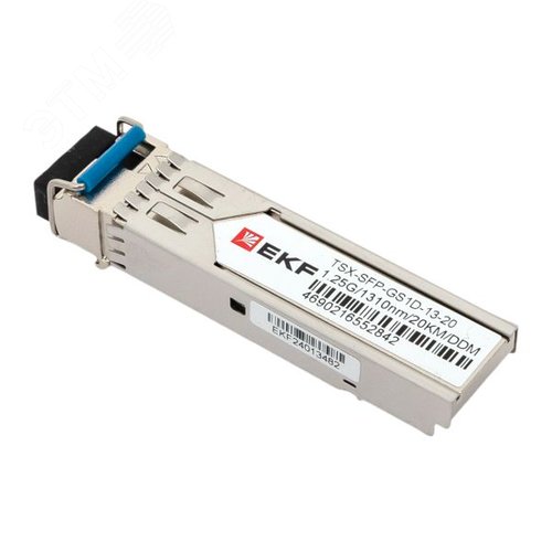 Модуль, оптический трансивер SFP 1,25 Гбит одинарное одномодовое оптоволокно передача 1310нм дальность 20км TSX - фото 4