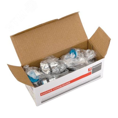 Механизм кнопки исполнительный XB4 синий плоский возвратный без фиксации с подсветкой PROxima 7