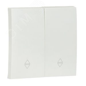 Валенсия лицевая панель выключателя 2-кл. проходного 10А жемчуг