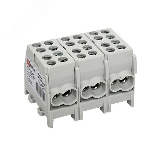 Клемма распределительная КСР с двойным винтом 2x25/2x16 серая PROxima - фото 10