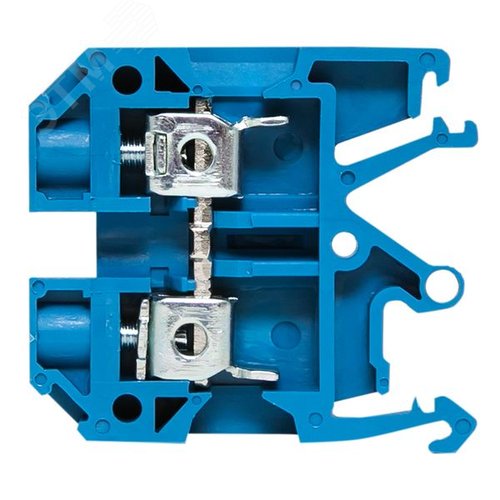 Клемма проходная винтовая JXB 10 мм2 синяя EKF - фото 3