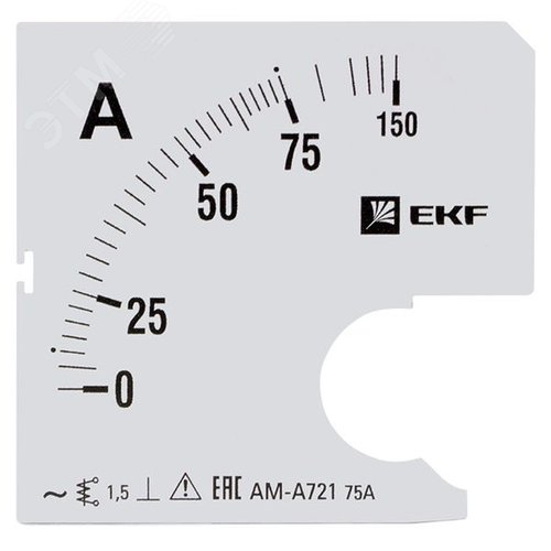 Шкала сменная для A721 75/5А-1,5 PROxima - EKF